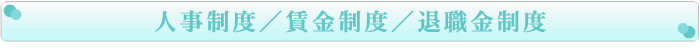 人材評価制度/賃金制度