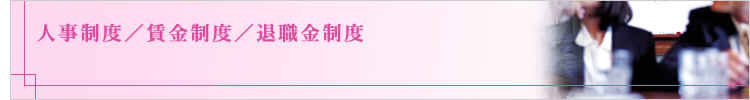人事制度/賃金制度/退職金制度
